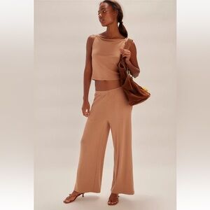 Brand New With Tags Free People Feels Good Two Piece Pant Set Size Large